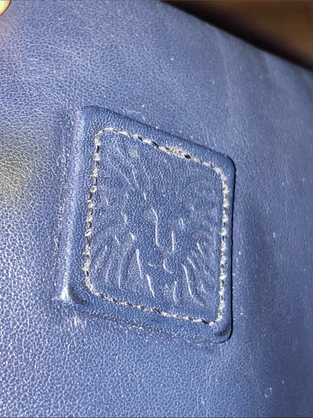Vintage Anne Klein Navy Leather Crossbody Woman's bag